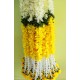 afarza Artificial Flower Garland Toran for Door Entrance Home Decoration Hanging 4piece 5ft 2309yellow-white