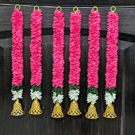 AFARZA Artificial Flower Garland Latkans Toran for Door Entrance Home Decoration Hanging 6 Pieces 18 Inch-2419