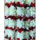 AFARZA Gajra for hair bun juda accessories mogra jasmine with red for women pack of 4 pcs