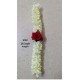 Afarza Veni Gajra Hair Bun Artificial mogra Jasmine With red Gulab Juda Women Pack 4 pieces (gulab-white)