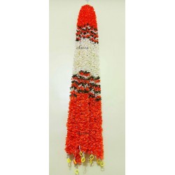 afarza Artificial Flower Garland Toran for Door Entrance Home Decoration Hanging 4 pieces 5 ft p-orange-White