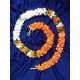 afarza Artificial Flower Garland Toran for Door Entrance Home Decoration Hanging 4 pieces 5 ft p-orange-White